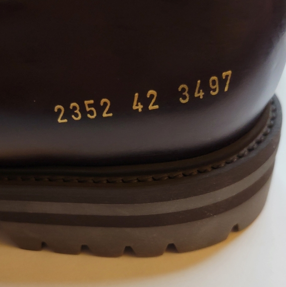 Common Projects Officer's Leather Derby Men's Size 42 EU 9 US - Picture 12 of 13